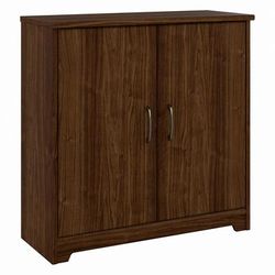 Bush Furniture Cabot Small Storage Cabinet with Doors in Modern Walnut - Bush Furniture WC31098