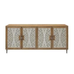 Mid-Century Modern 4 Door Credenza - Home Meridian P301603