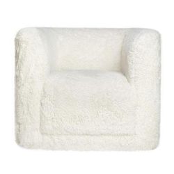 Huggy Luxury Plush Faux Fur Upholstered Swivel Accent Chair - Jofran HUGGY-SW-NATURAL