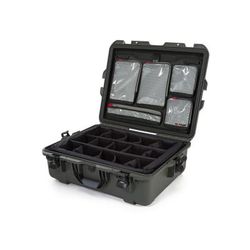 Nanuk Case 945 w/lid org./divider Olive Large 945S-060OL-0A0