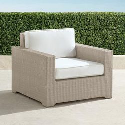 Palermo Lounge Chair with Cushions in Dove Finish - Quick Dry, Cobalt - Frontgate