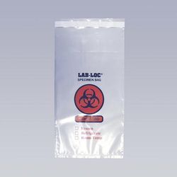 LK Packaging LABAC21010 3-Wall Specimen Bags w/ Tamper-Evident - 10" x 10", Polyethylene, Clear, Case of 1000