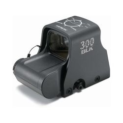 EOTech Transverse Red Dot Sight Circle-2-Dot Reticle 300 Blackout/Whisper Ballistics on Hood Black XPS2-300