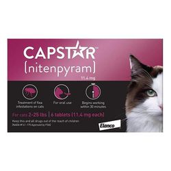 Capstar Cats 2 - 25 Lbs 6 Tablet