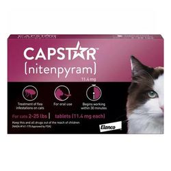 Capstar Cats 2 - 25 Lbs 6 Tablet
