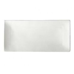 Oneida F8010000891 Rectangular Buffalo Sushi Platter - 15" x 7 1/4", Porcelain, Bright White