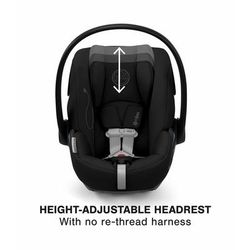 Cybex COYA Compact Stroller + Cloud G Lux SensorSafe Travel System Bundle - Chrome / Leaf Green / Mo