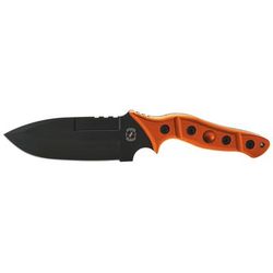 Sniper Bladeworks MAMU Fixed Blade Knife 5.46in 420HC Steel Fixed Blade Sniper Orange Handle Black MAMUORGBLK