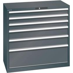Armoire 6 Tiroirs 1023x572x1000mm-charge 75kg-noir - Lista