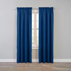 Wide Width BH Studio Microfiber Rod-Pocket Panel by BH Studio in Navy (Size 50" W 108"L)