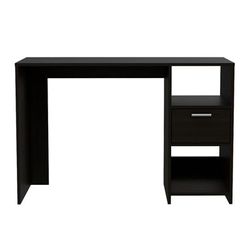 Arlington Computer Desk with 2-Open Storage Shelves and Drawer with Handle - FM Furniture FM5674ELW