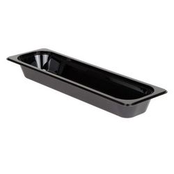 Cambro 22LPCW110 2 1/2"D Half Size Long Food Pan, Black