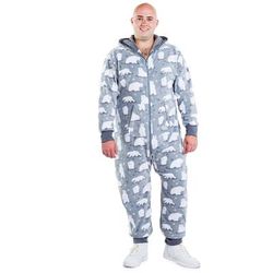 Men's Polar Bear Big and Tall Jumpsuit