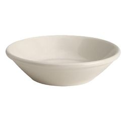 Homer Laughlin HL16200 Rolled Edge & Narrow Rim 4 1/2 oz Round Rolled Edge Fruit Bowl - China, Ivory, White