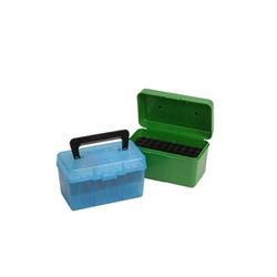 Mtm Case-Gard Handle Carry Rifle Ammo Boxes - Handle Carry Rifle Ammo Box 22-250 Rem-308 Win 50 Rd G