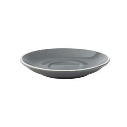 Steelite UCT8117 5 1/2" Round Utopia Barista Saucer - Porcelain, Gray, Grey