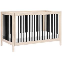Babyletto Gelato 4-in-1 Convertible Crib w/Toddler Bed Conversion Kit - Washed Natural / Black