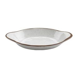 GET SD-08-RM Oval Side Dish, 8 1/2" x 4 1/2", Melamine, Rustic Mill, White