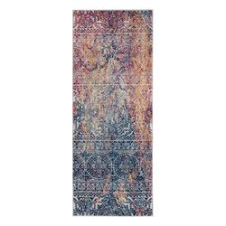 "Manhattan Burke Tribal Multi-Colored Runner Rug 2'6"x6' - Amer Rug MAN432606"