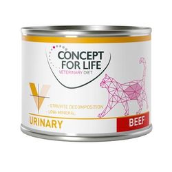 12x200g Beef Urinary Concept for Life Veterinary Wet Cat Food