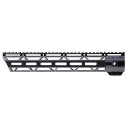 JL Billet Angle Cut AR-10 M-Lok Handguard Low Profile .308 12.8 inch Black JLB-MLA-308-12L-A