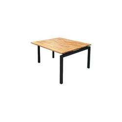 2-Person Solid Beech Wood Technology Table w/ 48" x 24" Worksurfaces - Add-On