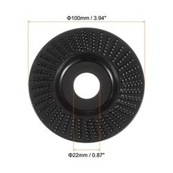 Wood Carving Disk Grinder Wheel, 4" Grinding Wheels with 7/8" Arbor - 4 Inch