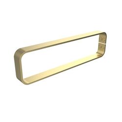 Randolph Morris Flat Metal Hand Towel Holder Vertical Brushed Gold RM45082-BG