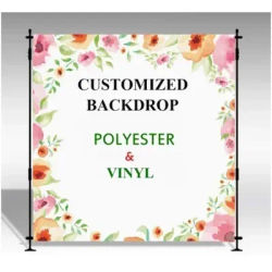 Personalized Polycotton Arch Cover Plinth Cylinder Washable Weatherproof Polyester Fabric Vinyl