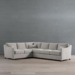 Reagan Modular Collection - Left Arm Sofa, Hunter Velvet - Frontgate