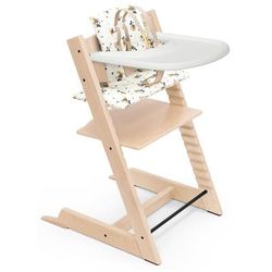 Tripp Trapp High Chair and Cushion with Stokke Tray - Natural / Mickey Celebration
