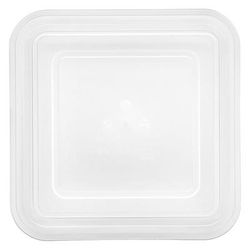 Libbey 9442124-70411 Square Schonwald Cover - 4 7/8" x 4 7/8" - Donna Senior, Opaque, White