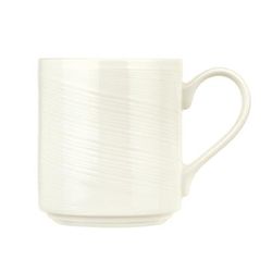 Libbey 987659437 12 1/4 oz Silk Mug - Porcelain, Royal Rideau White, 36/Case