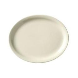 Libbey 740-901-115 11 1/2" x 9 1/4" Oval Porcelana Platter - Porcelain, Cream White