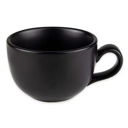 Libbey DRI-12-O 7 3/4 oz Driftstone Cup - Porcelain, Onyx, 12/Case, Black