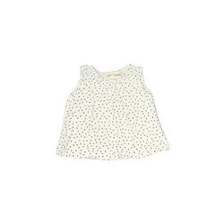 Go Gently Baby Sleeveless Blouse: White Stars Tops - Size 6-12 Month