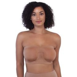 Plus Size Women's Angel Seamless Underwire Bandeau Bra by Rhonda Shear in Sienna (Size 1X)