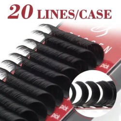 20Rows Eyelashes Individual Lashes Extension Matte Professional Soft Natural Makeup Premium False Eyelash Extension Faux Cils
