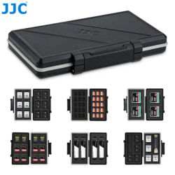 JJC Waterproof Memory Card Case Holder Container SD/MicroSD/Micro SD/TF/CF/CF Type A/XQD/SSD Storage
