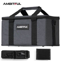 Ambitful PB18 Shoulder Straps Portable Carry Bag Studio Flash Light Video Camera Bag for Outdoor