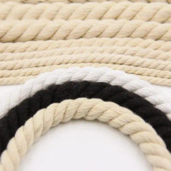 1.5/2/3/4/5/6/7/8/10/12/13/15/18/20mm Natural Cotton Twisted Macrame Rope DIY Craft Knitting Making Plant Hangers Wall Hangings