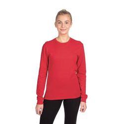 Next Level 6211NL CVC Long-Sleeve T-Shirt in Red size Small | Cotton/Polyester Blend NL6211, 6211