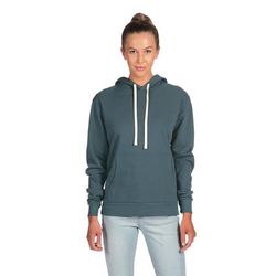 Next Level 9303 Santa Cruz Pullover Hooded Sweatshirt in Denim size Large | Cotton/Polyester Blend NL9303