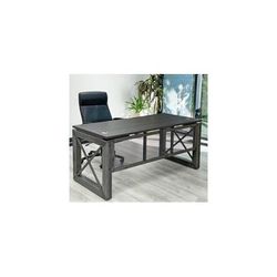 Xdustrial Series 66"W x 30"D Manager's Raw Metal Frame Desk - Complete Office Series