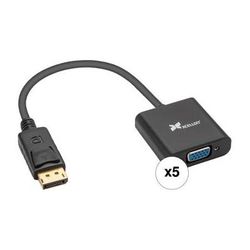 Xcellon DisplayPort to VGA Adapter (5-Pack) DP-VGA-12