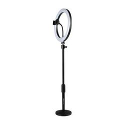 Gator LED Desktop Ring Light with Round Base Stand and Phone Clamp (10") GFW-RINGLIGHTDSKTP