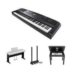 Yamaha DGX-670 Portable Digital Grand Piano Bundle with Stand, Pedals, and Bench ( DGX670B