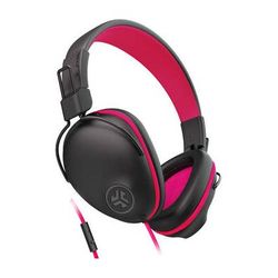 JLab JBuddies Pro Wired Over-Ear Kids Headphones (Black and Pink) HJPRORPNK4