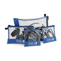 ORCA Transparent Pouch Kit for Accessories (4-Pack) OR-180