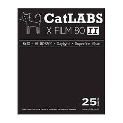 CatLABS X Film 80 II Black and White Negative Film (8 x 10", 25 Sheets) CLXF808102